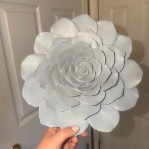 Gray Flower Wall Decor